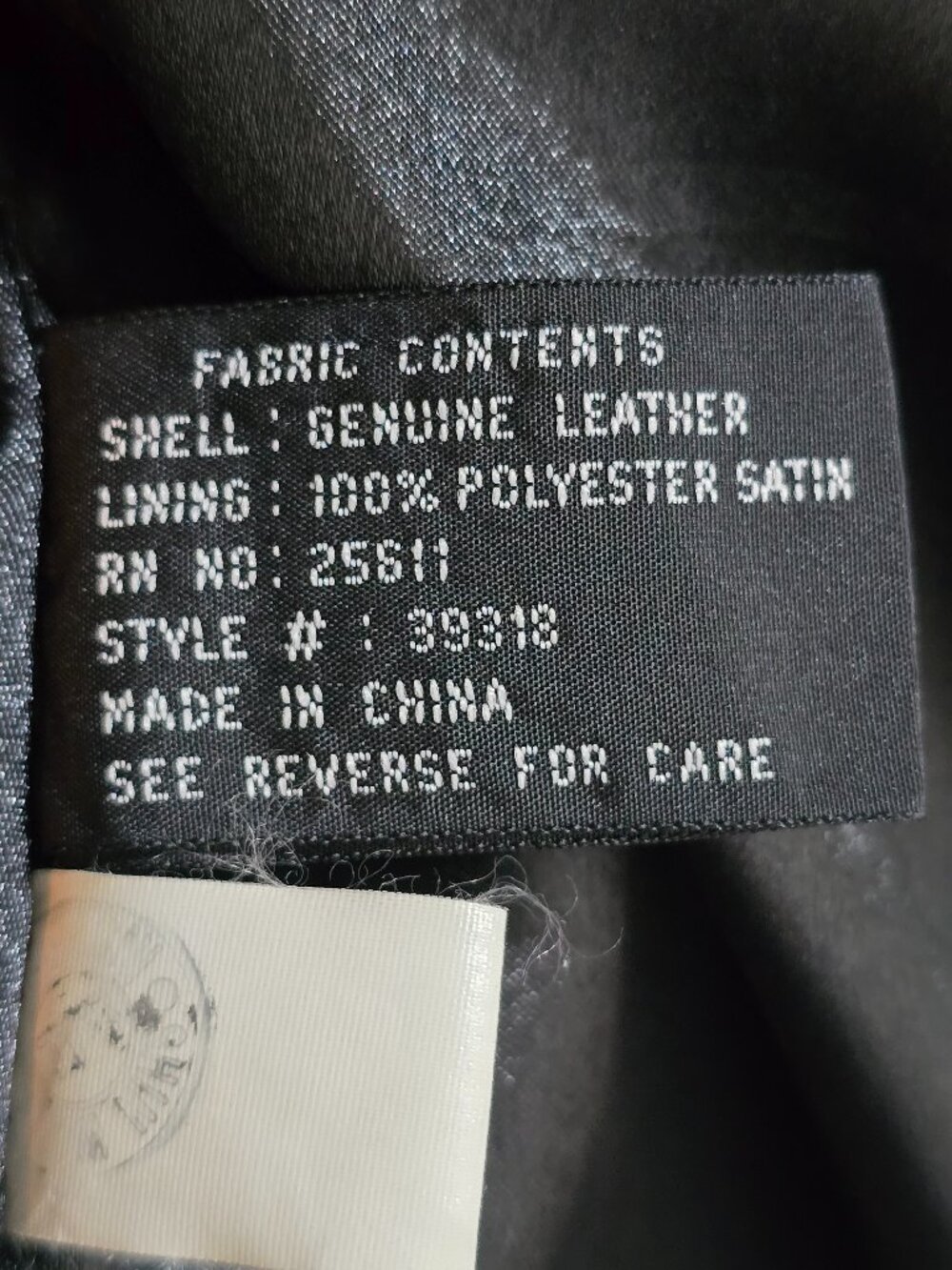 Vintage 100% Leather Black Jacket Women’s Button Front Y2K Minimalist Coat - Picture 12 of 13